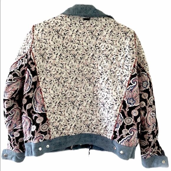 BlankNYC Reversible Denim-Trimmed Patchwork Jacket - Picture 5 of 6